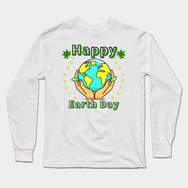 Earth day Long Sleeve T-Shirt by jijo.artist